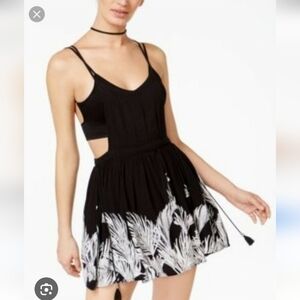 FREE PEOPLE BOHO oasis Jumper Dress Suspender Skirt Floral Festival Spell Y2k